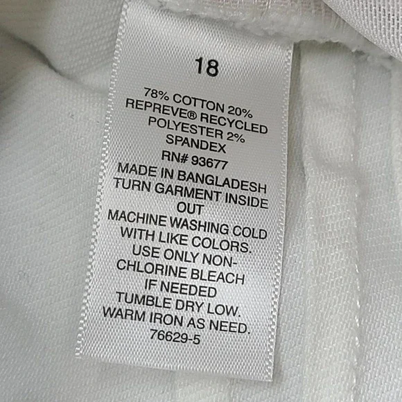 Bold Elements Crop Flare Jeans Womens 18 High Rise Tummy Control Denim Pants - Picture 6 of 9